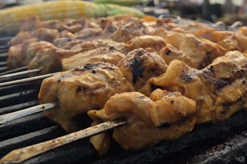 Kebabs du foodtruck Cachalot aux Îles de la Madeleine